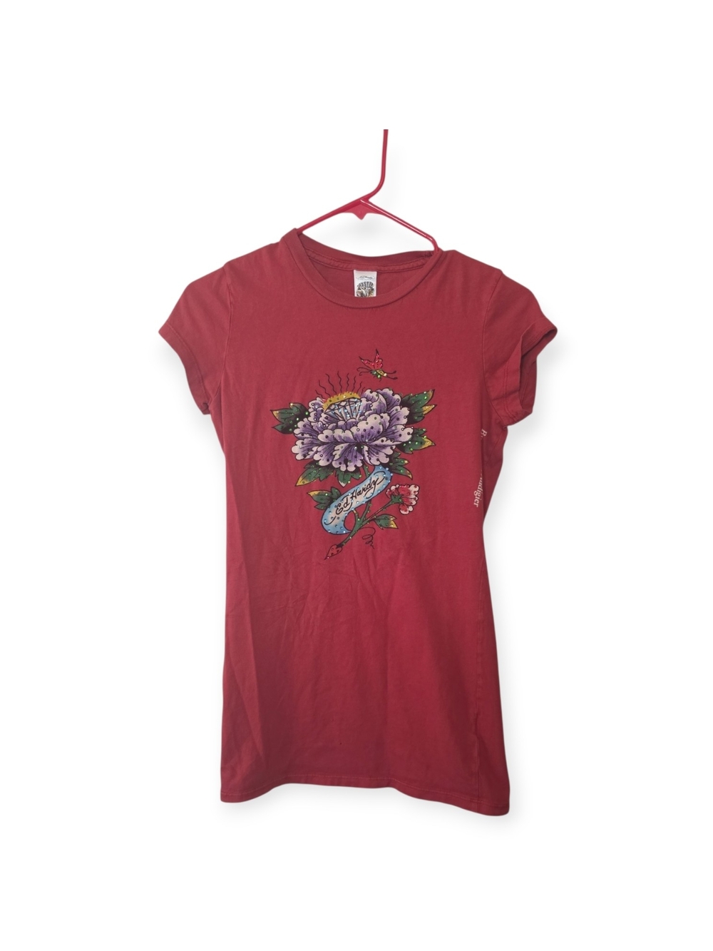 Women's Vintage Y2K Ed Hardy bedazzled T-shirt, size small (runs small)
